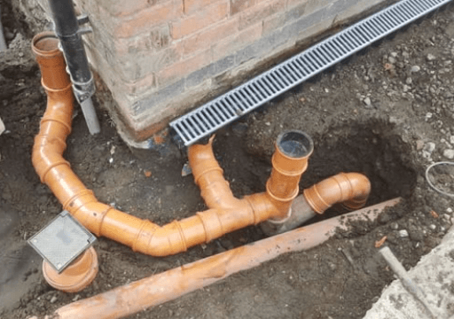 Drainage installation and groundwork excavation