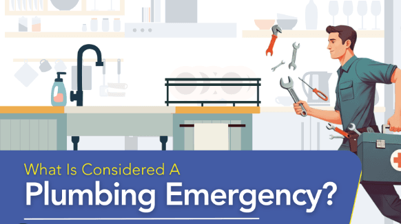 Emergency plumber fixing a burst pipe