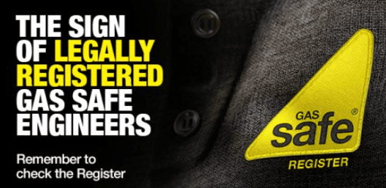 Gas Safe registered engineer working on a boiler