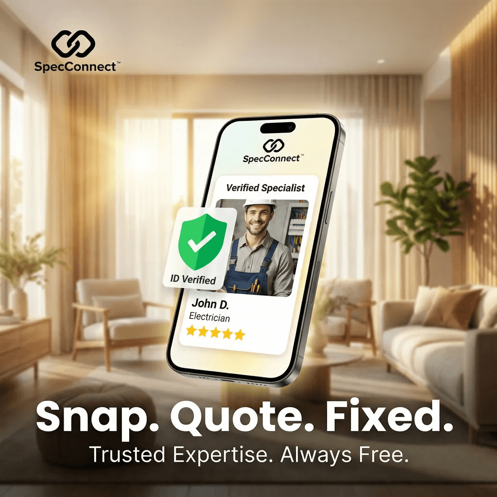 Snap. Quote. Fixed. - Verified specialist on SpecConnect